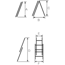 BORMANN Pro BHL5130 Σκάλα Διπλή, 2X9 4m