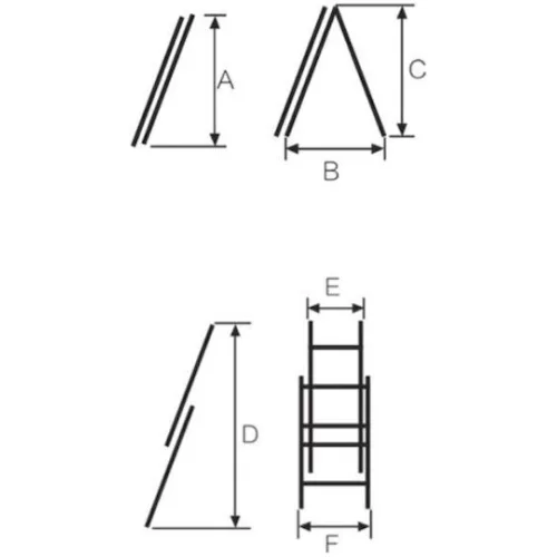 BORMANN Pro BHL5130 Σκάλα Διπλή, 2X9 4m