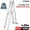 BORMANN Pro BHL5140 Σκάλα Διπλή, 2X11 4.83m