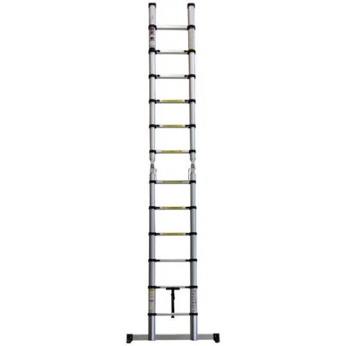 BORMANN Pro BHL5720 Σκάλα Τηλεσκοπική Αρθρωτή Αλουμινίου, 14 Σκαλιά, 2.2m+2.2m Soft Close