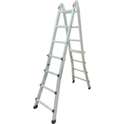 Bormann Pro BHL9080 Διπλή Σκάλα Αλουμινίου 2x4Κωδικός: 051428