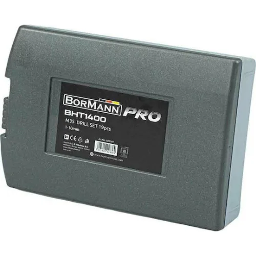 Bormann BHT1400 Σετ 19 Τρυπάνια Κοβαλτίου για ΜέταλλοΚωδικός: 028369