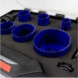Bimetal Hole Saw Set Wood Plastic Metal Bormann Bht1410 8 PiecesΚωδικός: 028376
