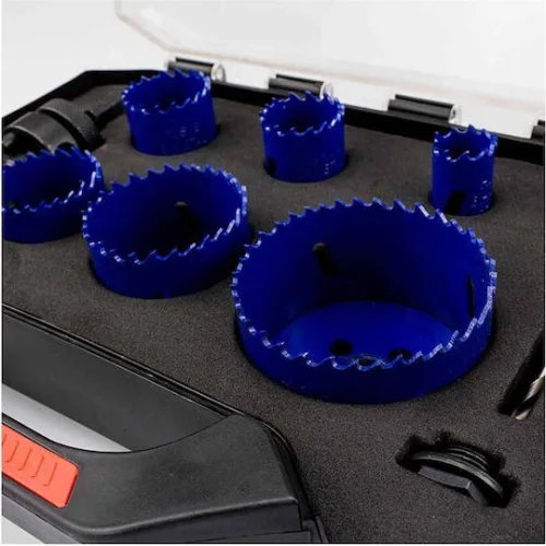 Bimetal Hole Saw Set Wood Plastic Metal Bormann Bht1410 8 PiecesΚωδικός: 028376