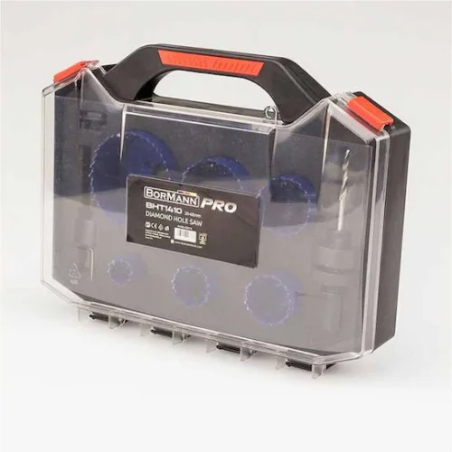 Bimetal Hole Saw Set Wood Plastic Metal Bormann Bht1410 8 PiecesΚωδικός: 028376