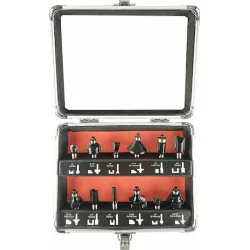 BORMANN Pro BHT1620 Σετ Φρέζες Ρούτερ 8mm,12τεμ