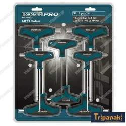 Bormann Pro Σετ 8 Κλειδιά Allen σε Σχήμα Ταφ BHT1663
Κωδικός: 036586