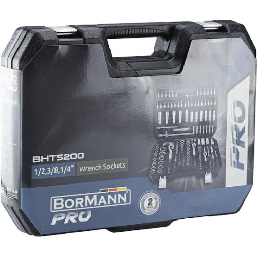 Bormann Pro BHT5200 Καστάνια με Καρυδάκια 1\2" & 1\4" & 3\8" 171τμχ