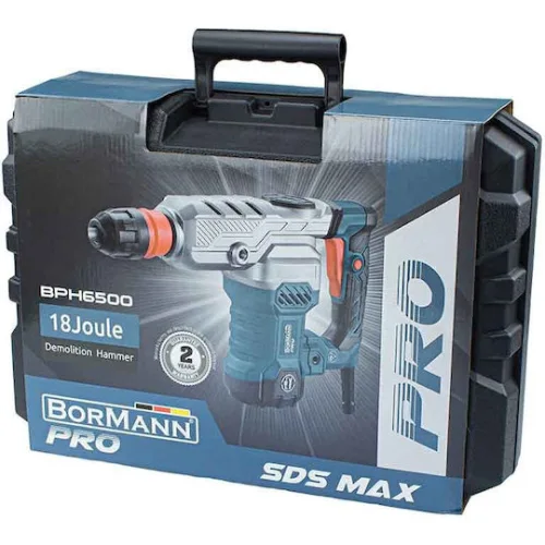 BORMANN Pro BPH6500 Κατεδαφιστικό Πιστολέτο SDS-Max 1300W,18J,βαλίτσα με εξαρτήματα