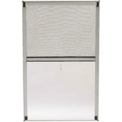 Bormann BPN3300 Σίτα Παραθύρου Κάθετης Κίνησης από Fiberglass Λευκή με Πλαίσιο 160x120cm