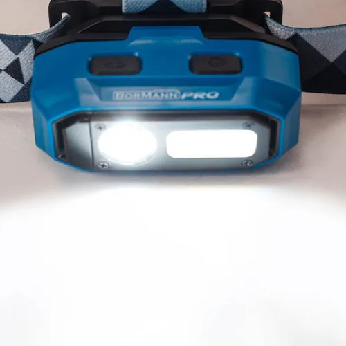 Bormann Pro Επαναφορτιζόμενος Φακός Κεφαλής LED IP54 Διπλής Λειτουργίας με Μέγιστη Φωτεινότητα 800lm BPR6065Κωδικός: 035558