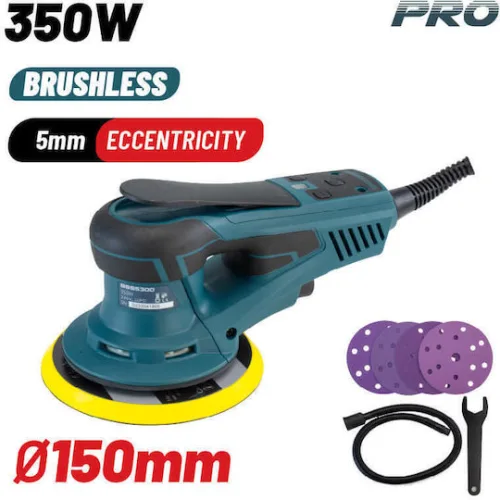 BORMANN Pro BSS5300 Τριβείο Έκκεντρο Brushless Με Σύστημα Αναρρόφησης 350W