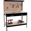 Bormann BWB1200 Πάγκος Εργασίας 120x60x155cm με Πλάτη και 2 Συρτάρια 011811
