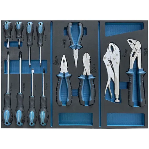 BORMANN Pro BWR7600SET Εργαλειοφορέας 6 Συρτάρια Πλαϊνό Ντουλάπι Και 120 Εργαλεία Cr-V