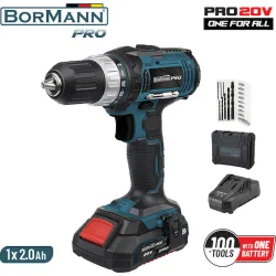 Bormann Pro BBP3000 Δραπανοκατσάβιδο Μπαταρίας 20V 1x1.5Ah