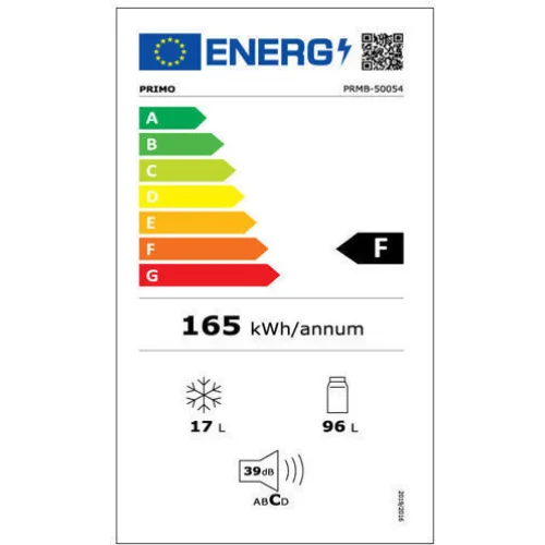 Primo Mini Bar 113lt Υ81.8xΠ54.5xΒ55.5εκ. Λευκό PRMB-50054