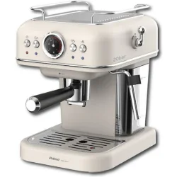 Primo PREM-40445 Μηχανή Espresso 1050W Πίεσης 20bar Ιβουάρ-Chrome 400445
