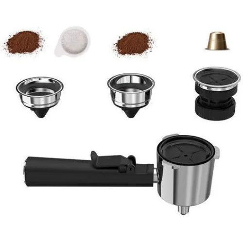 Primo PREM-40445 Μηχανή Espresso 1050W Πίεσης 20bar Ιβουάρ-Chrome 400445