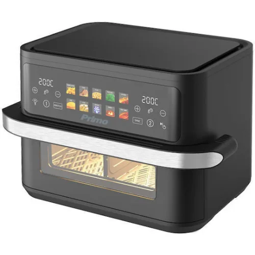 Primo PRAF-40530 Air Fryer με Διπλό Αποσπώμενο Κάδο 11lt Μαύρο