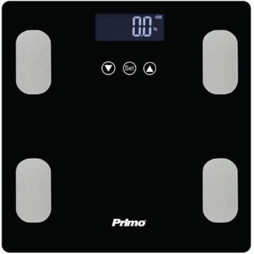 Primo Ψηφιακή Ζυγαριά 180kg με Λιπομετρητή Μαύρη 400465