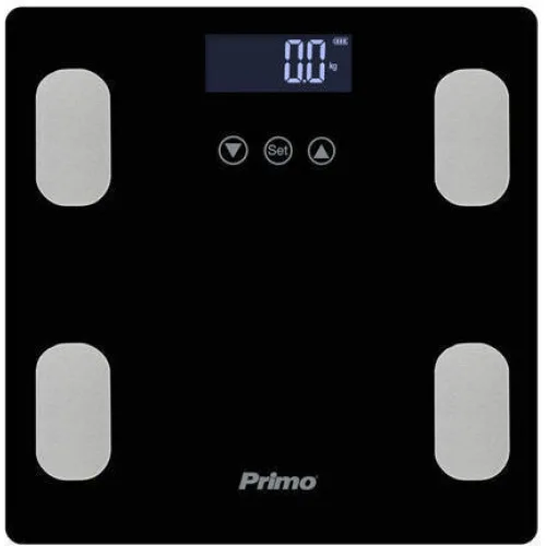 Primo Ψηφιακή Ζυγαριά 180kg με Λιπομετρητή Μαύρη 400465