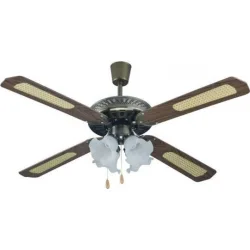 Ανεμιστήρας Οροφής PRCF-80279 Primo 52'' 132εκ. 4Φώτα 4Φτερά Καφέ