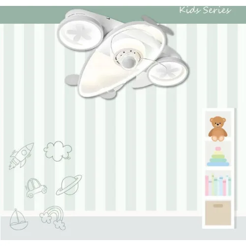 Primo PRCF-80677 Πλαφονιέρα 65cm με Φως ΛευκήΚωδικός: 800677