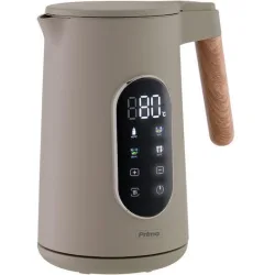 Βραστήρας PRCK-40496 Primo 1.7L 2200W Digital Ανοξείδωτος Cool touch Wooden/Γκρι