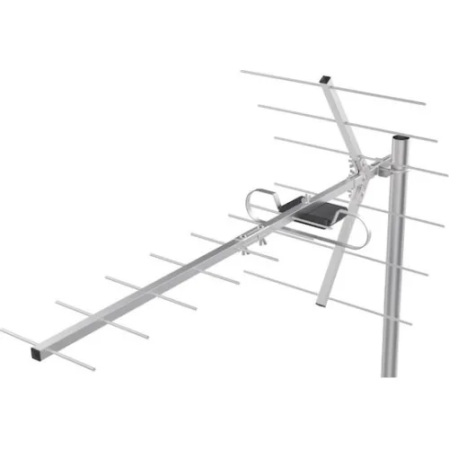 Greentek Ε2160L168N Εξωτερική Κεραία Τηλεόρασης (δεν απαιτεί τροφοδοσία) σε Ασημί Χρώμα Σύνδεση με Ομοαξονικό (Coaxial) Καλώδιο