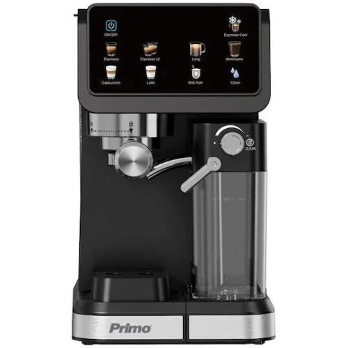 Primo PREM-40570 Μηχανή Espresso 1350W Πίεσης 20bar Μαύρη 400570
