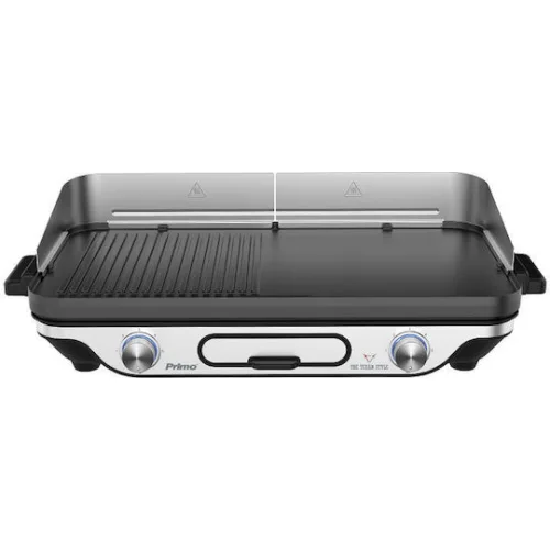 Μπάρμπεκιου PRBQ-40498 Primo Επιτραπέζιο 2400W Με κάλυμμα αέρα 52.2X30.4εκ. Μαύρο/Inox