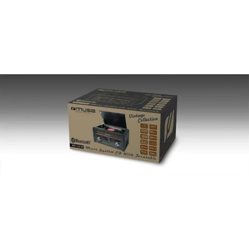Muse MT-115W MT-115W Πικάπ με Προενίσχυση και Ενσωματωμένα Ηχεία Μαύρο