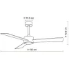 Primo PRCF-80617 Ανεμιστήρας Οροφής 130cm ΛευκόςΚωδικός: 800617