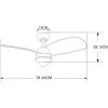 Primo PRCF-80659 Ανεμιστήρας Οροφής 91.44cm με Φως Πορτοκαλί / ΠολύχρωμοςΚωδικός: 800659