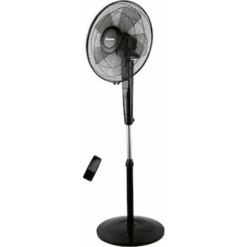 Primo PRSF-80505 Ανεμιστήρας Ορθοστάτης 60W Διαμέτρου 40cm με Τηλεχειριστήριο ΜαύροςΚωδικός: 800505