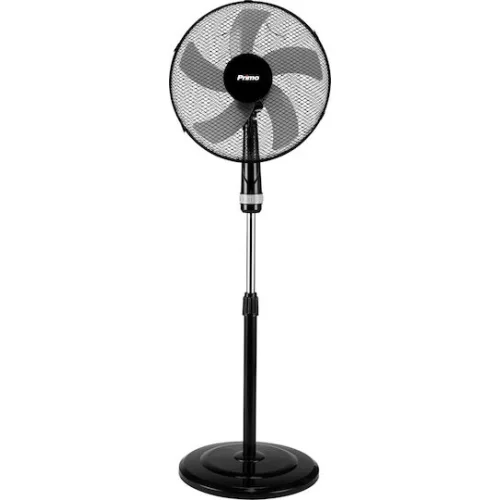 Primo PRSF-80448 Ανεμιστήρας Ορθοστάτης 50W Διαμέτρου 40cm ΜαύροςΚωδικός: 800448