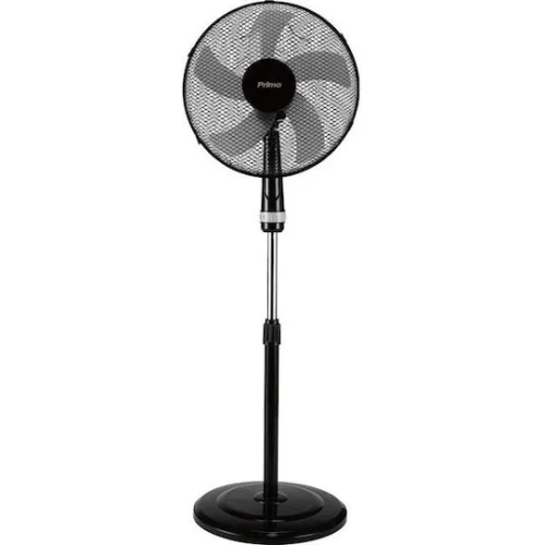 Primo PRSF-80448 Ανεμιστήρας Ορθοστάτης 50W Διαμέτρου 40cm ΜαύροςΚωδικός: 800448