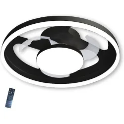 Ανεμιστήρας Οροφής PRCF-80725 Primo 20'' 50εκ. Με Τηλεχειριστήριο 1Φως LED 3 Φτερά Μαύρος