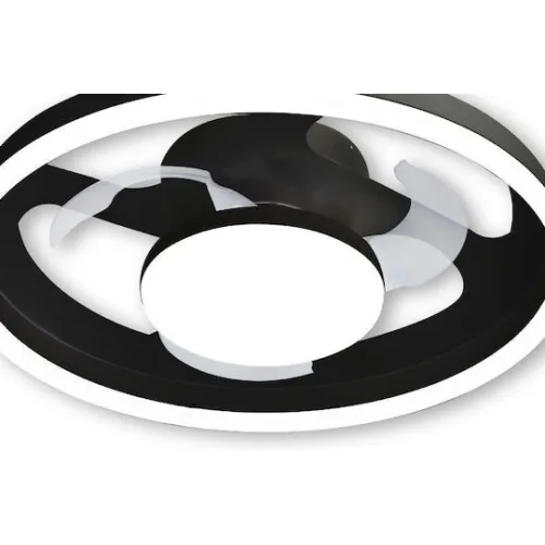 Primo PRCF-80725 Πλαφονιέρα 50.8cm με Φως ΜαύρηΚωδικός: 800725