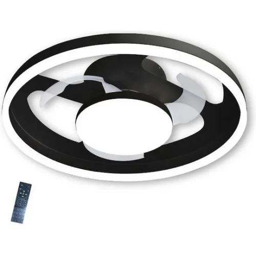 Primo PRCF-80725 Πλαφονιέρα 50.8cm με Φως ΜαύρηΚωδικός: 800725