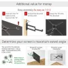 Barkan BM343XL Βάση Τηλεόρασης Τοίχου έως 65" και 36kg Μαύρο