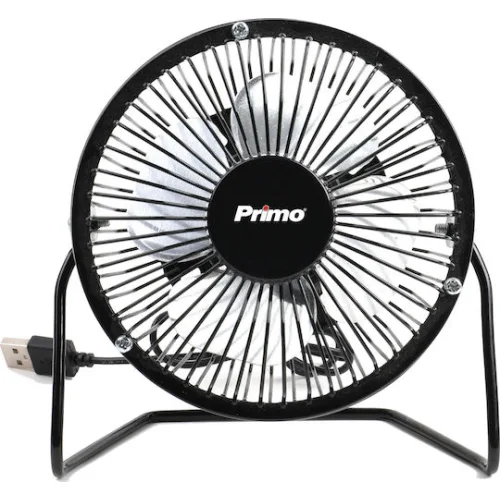 Primo PRMF-80426 Ανεμιστηράκι USB 10cm Μαύρο
