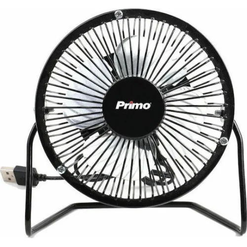 Primo PRMF-80426 Ανεμιστηράκι USB 10cm Μαύρο
