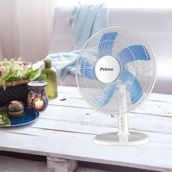 Primo PRTF-80445 Επιτραπέζιος Ανεμιστήρας 50W Διαμέτρου 40cm ΛευκόςΚωδικός: 800445