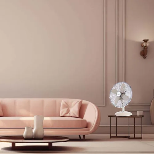 Primo PRΤF-80577 Επιτραπέζιος Ανεμιστήρας 40W Διαμέτρου 30cm ΜπεζΚωδικός: 800577