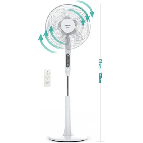 Primo PRSF-80614D Ανεμιστήρας Ορθοστάτης 24W Διαμέτρου 40cm με Τηλεχειριστήριο ΛευκόςΚωδικός: 800614PRSF-80614D