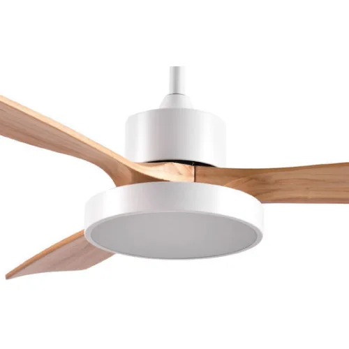 Primo PRCF-80616 Ανεμιστήρας Οροφής 130cm με Φως Καφέ / ΛευκόςΚωδικός: 800616