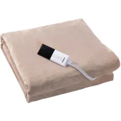 Ηλεκτρικό επίστρωμα PREB-81083 Primo  Flannel Fleece Μονό 150x80cm Μπέζ