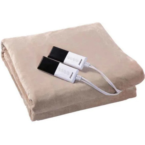 Ηλεκτρικό Επίστρωμα PREB-81084 Primo Διπλό 160x140cm Flannel Fleece Μπέζ