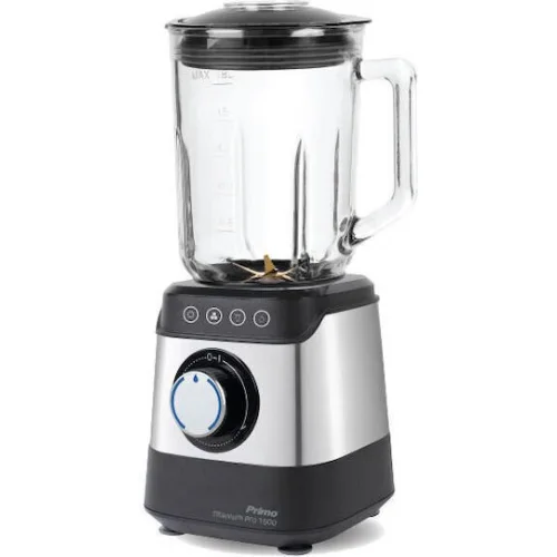 Primo PRBL-40502 Μπλέντερ με Γυάλινη Κανάτα 1.8 lt 1500W Μαύρο